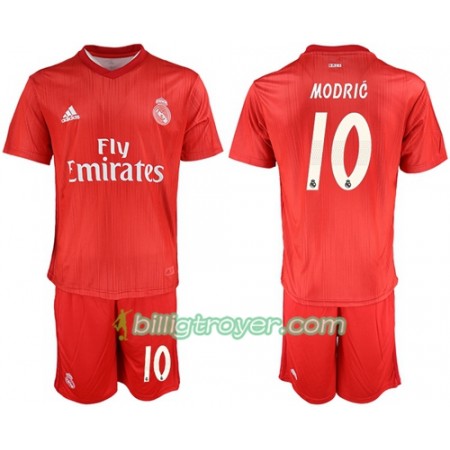 Billige Fotballdrakter Real Madrid Modric 10 Barn Tredjedraktsett 2018/19 Kortermet